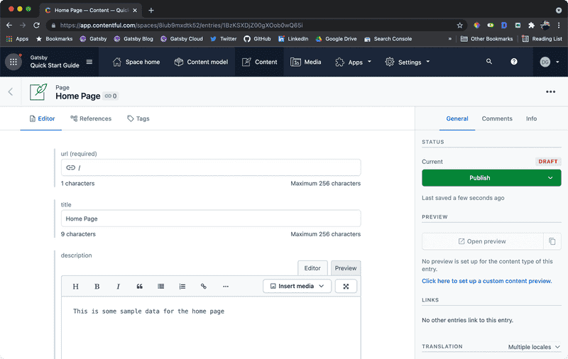 Page with added field types