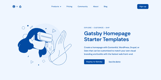 Screenshot of gatsbyjs/gatsby-starter-drupal-homepage