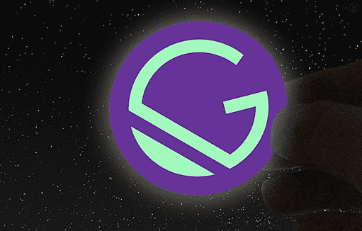 glow in the dark sticker with gatsby logo