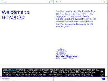 Royal College of Art 2020