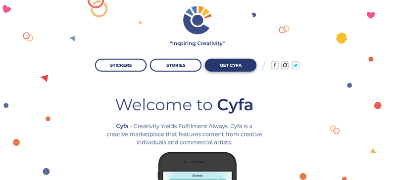 Screenshot of Cyfa