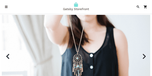 Screenshot of GatsbyStorefront/gatsby-starter-storefront-shopify