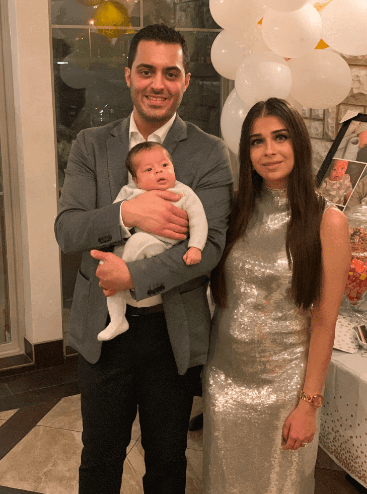 Ahmed Alahmady, wife, and baby