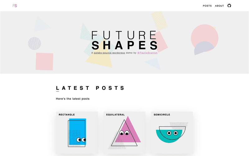 Future Shapes site landing page